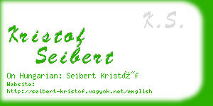 kristof seibert business card